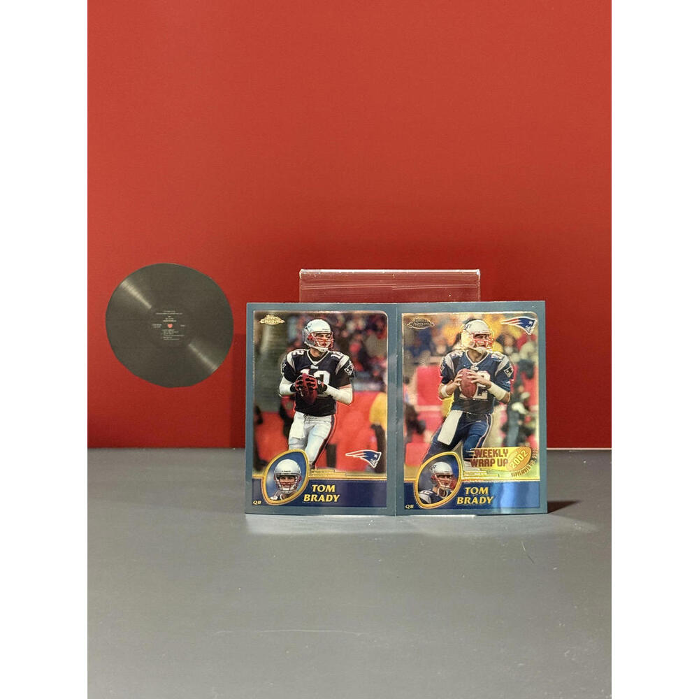 2003 Topps Chrome Tom Brady Bundle: Weekly Wrap Up Card #148, #124